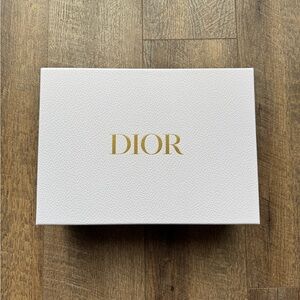 Dior White Box with Gold Logo